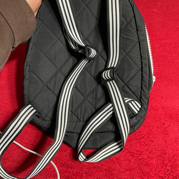 Adidas Black Mini Core Backpack with White Logo - Picture 4 of 6